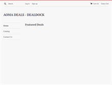 Tablet Screenshot of dealdock.com